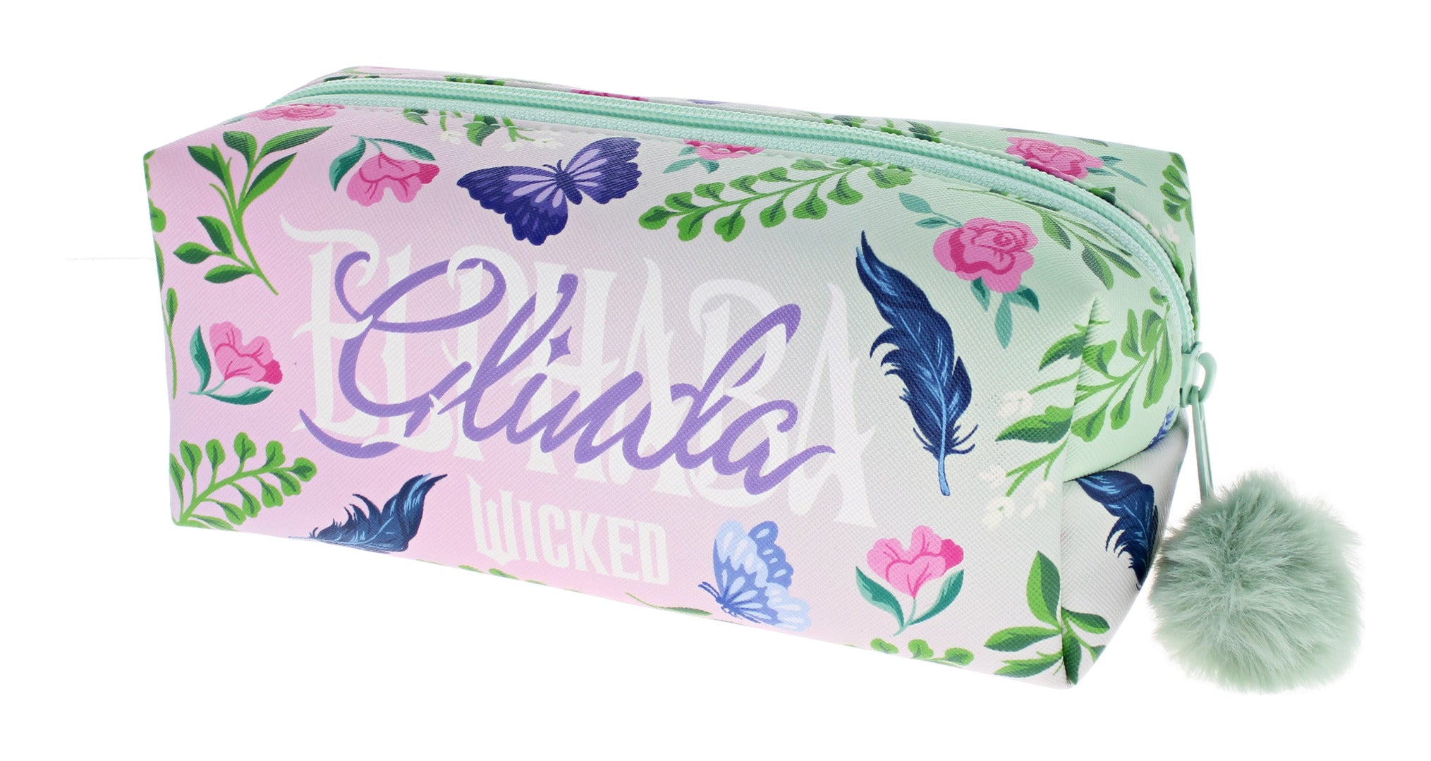 Wicked For Good Glinda & Elphaba Pom-Pom Pencil Case
