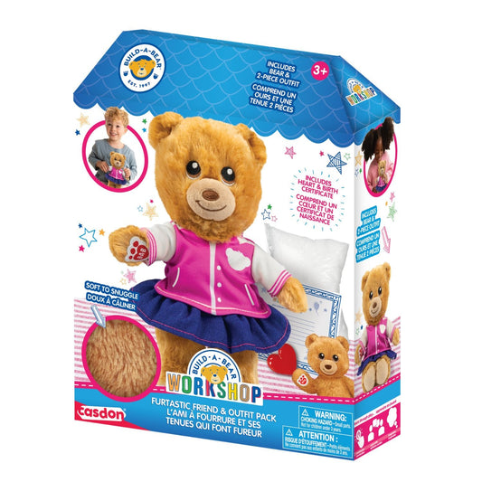 Casdon Build-A-Bear Workshop Furtastic Bear & Outfit Pack