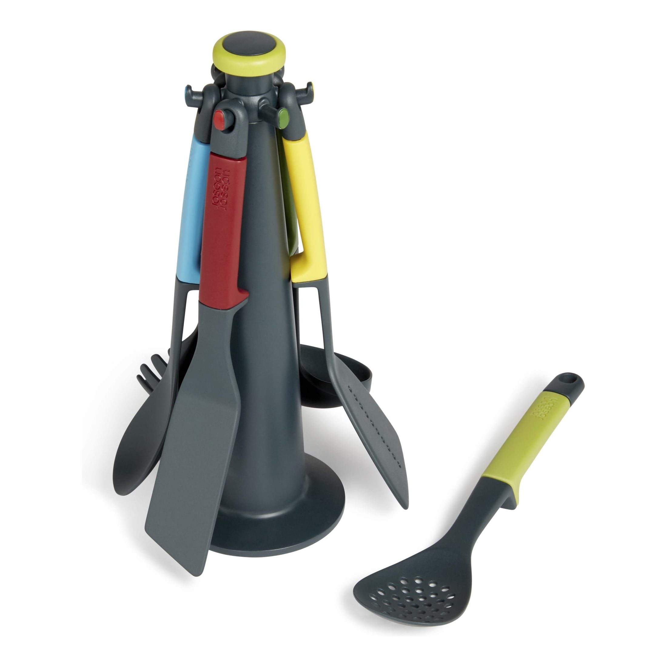 Casdon Joseph Joseph Elevate Toy Kitchen Utensil Set with Rotating Stand