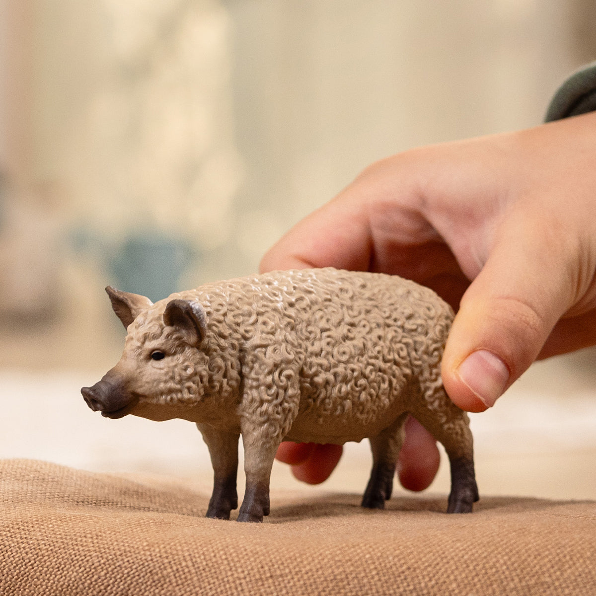 Schleich Farm World Mangalica Pig Figure 14892