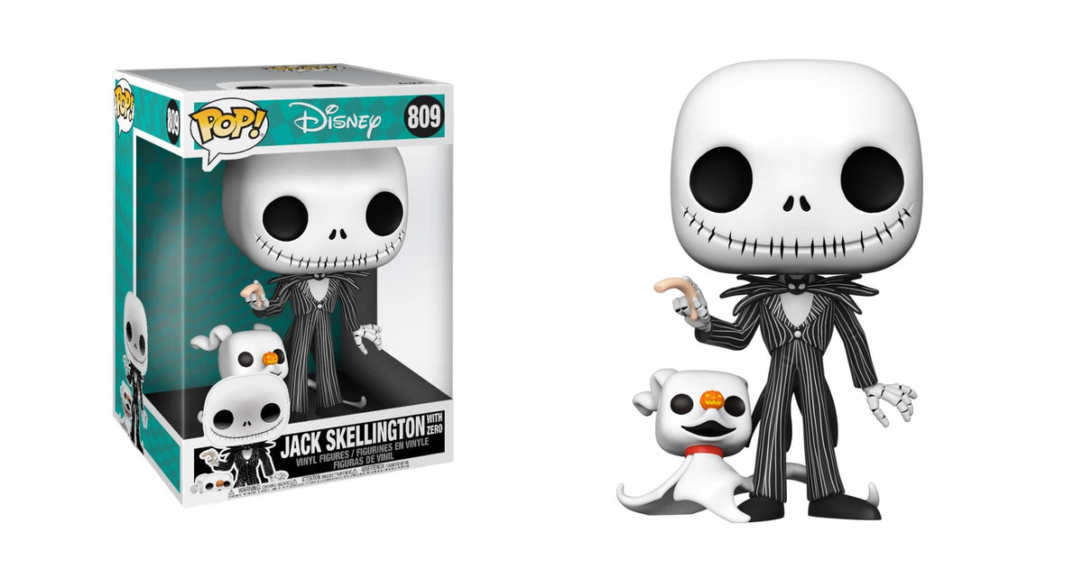 Funko Pop! Vinyl Jumbo Disney The Nightmare Before Christmas Jack Skellington with Zero