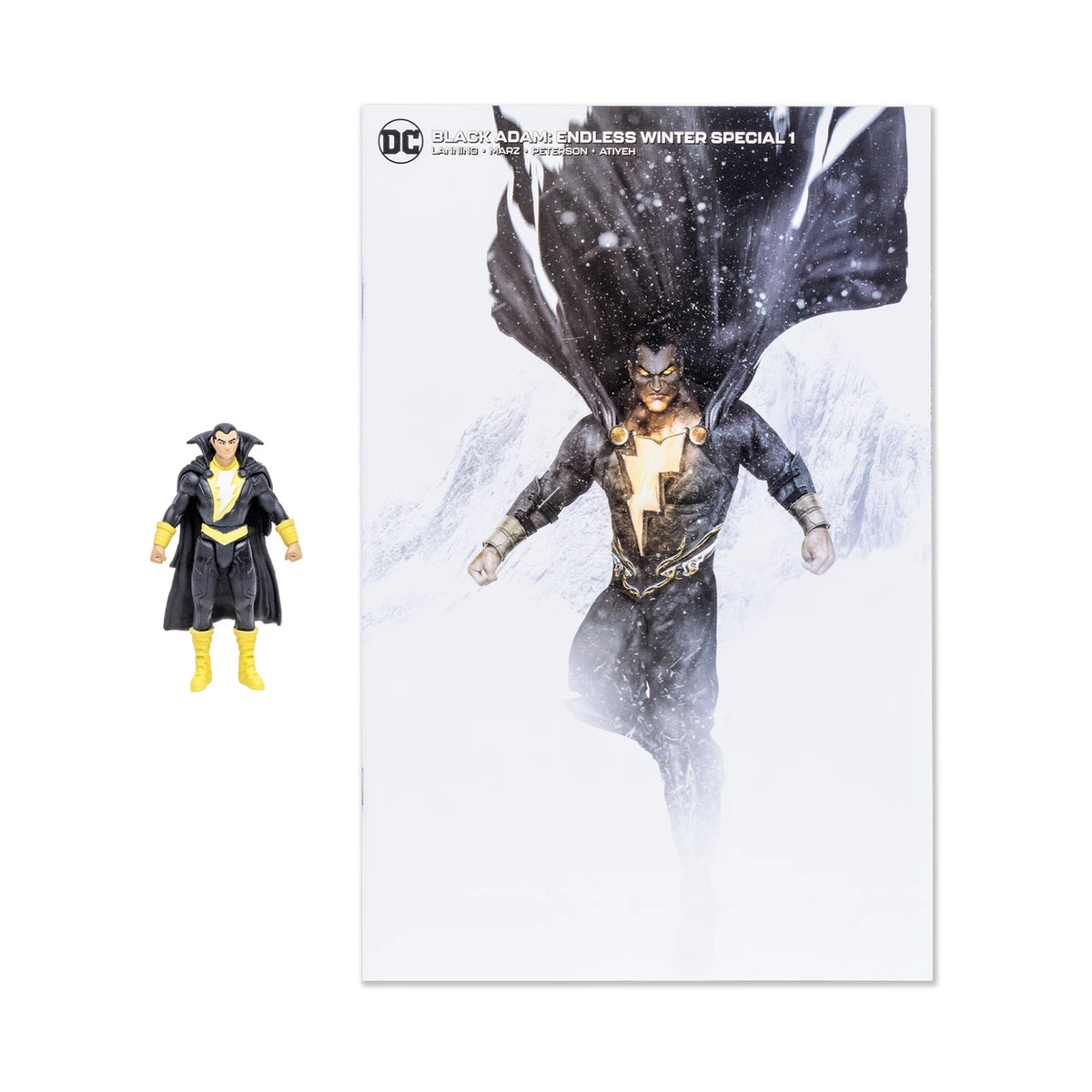 McFarlane Toys DC Direct Page Punchers Black Adam (Endless Winter) 3-Inch Figure with Comic