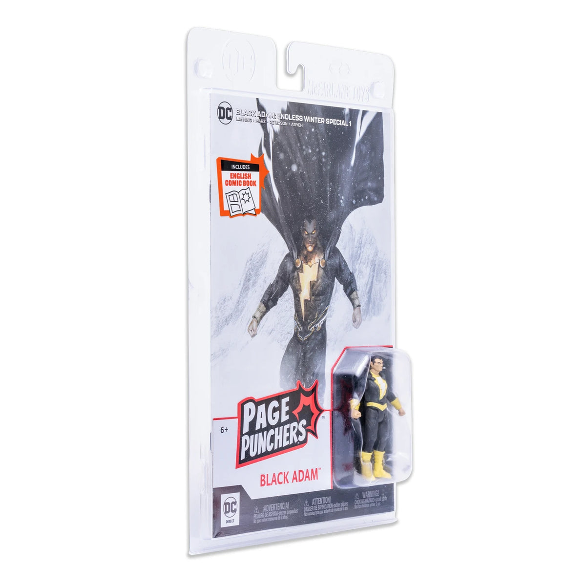 McFarlane Toys DC Direct Page Punchers Black Adam (Endless Winter) 3-Inch Figure with Comic