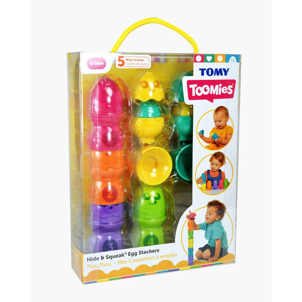 Toomies Hide & Squeak Egg Stackers