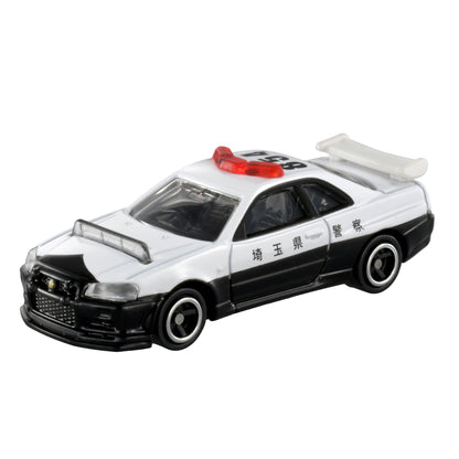 Tomica No.1 Nissan Skyline GT-R (BNR34) Police Car – 174868 Main Cut lpr