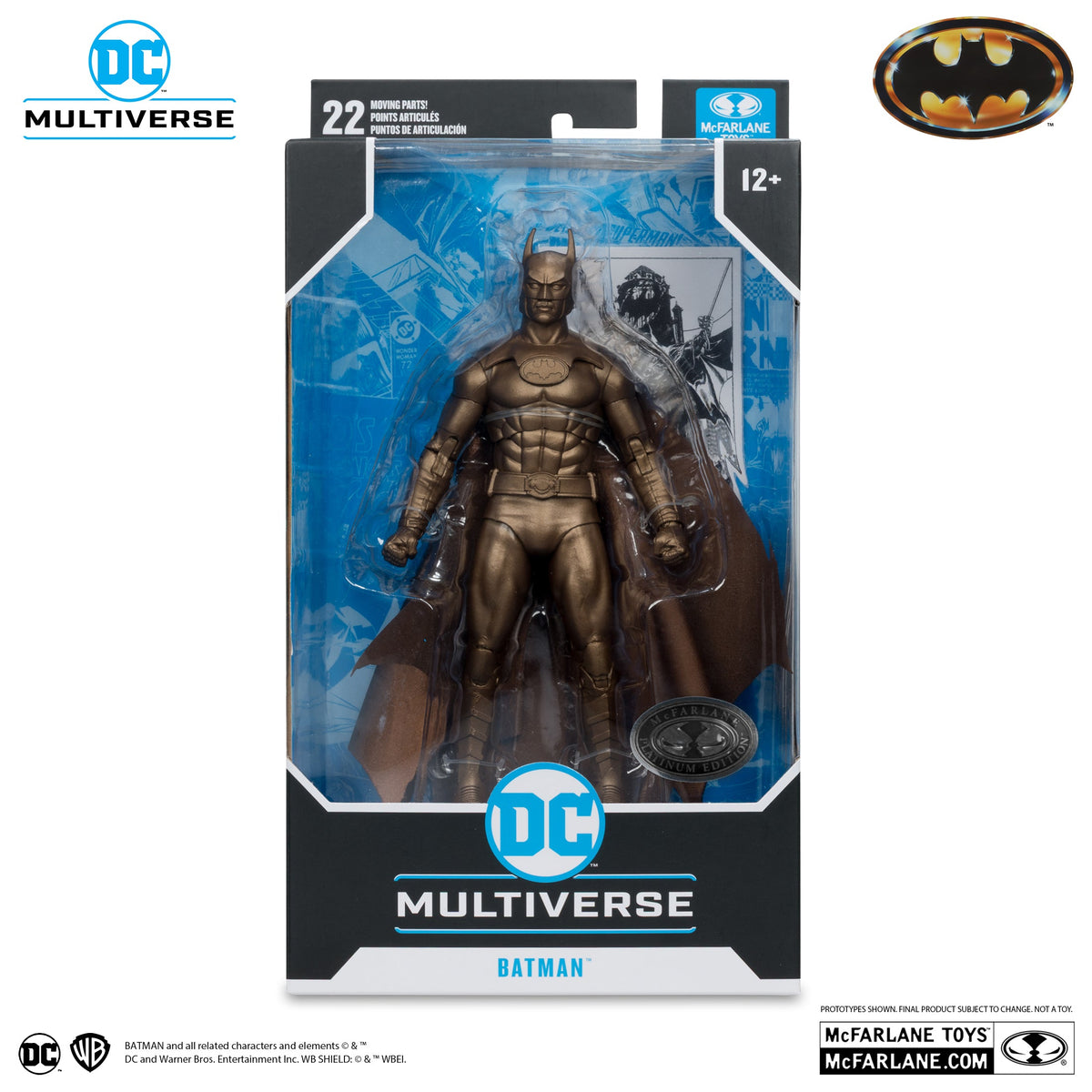 McFarlane Toys DC Multiverse Batman (1989) Bronze Platinum Edition 7-Inch Action Figure (Chance of Chase)