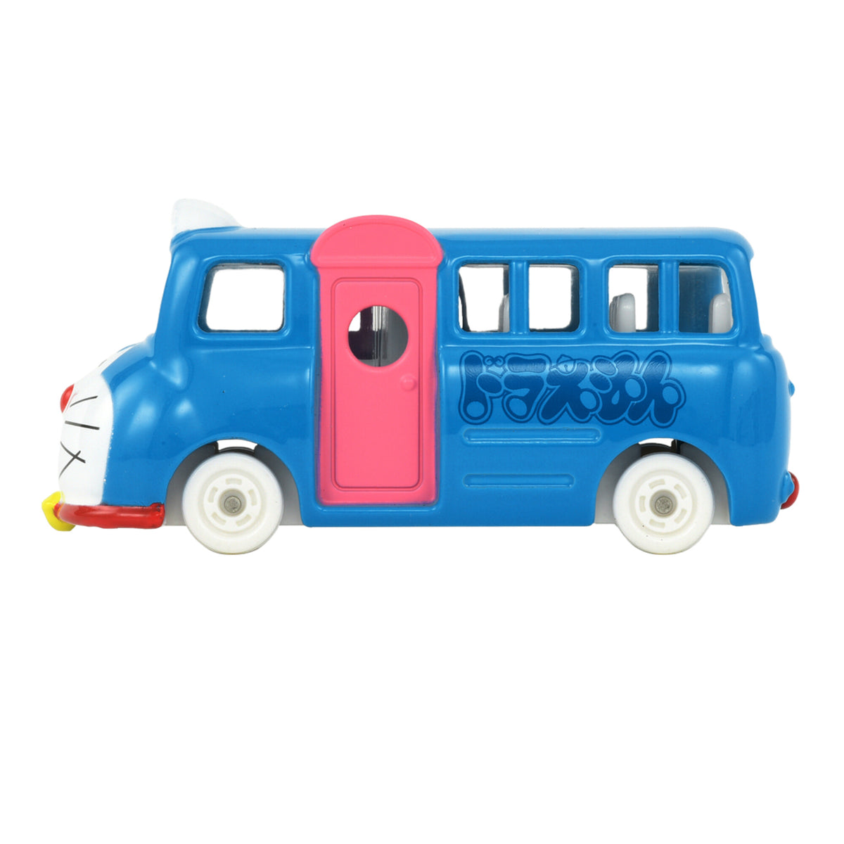 Dream TOMICA No. 158 Doraemon Wrapping Bus – 186359 Side View lpr