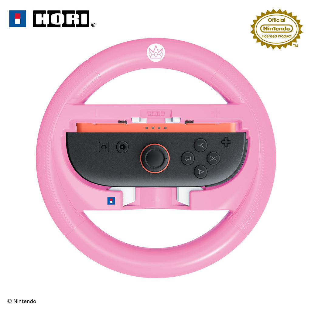 HORI Mario Kart Racing Wheel Attachment Set for Nintendo Switch 2 - Peach