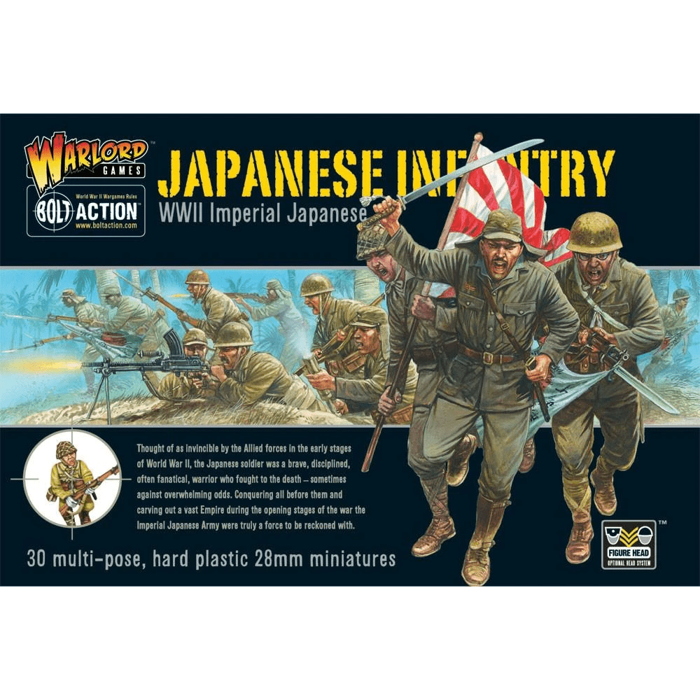 Bolt Action Imperial Japanese Infantry 30-Miniature Plastic Boxed Set