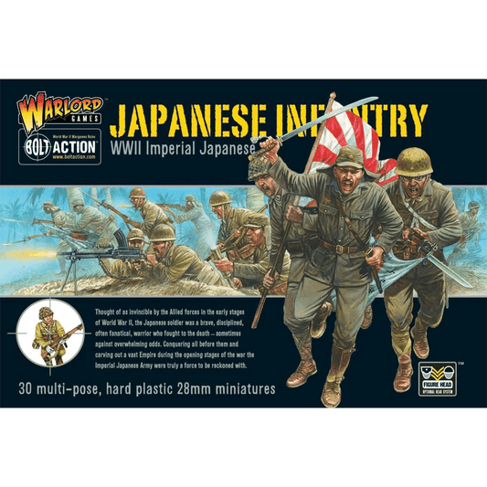 Bolt Action Imperial Japanese Infantry 30-Miniature Plastic Boxed Set