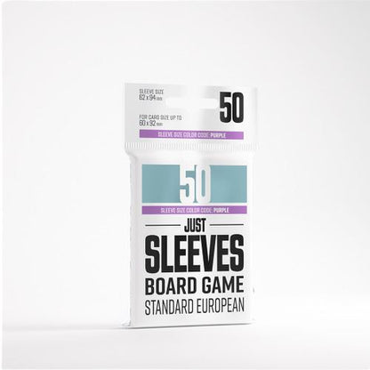 Gamegenic Just Sleeves Standard European Card Sleeves, 50 Pack