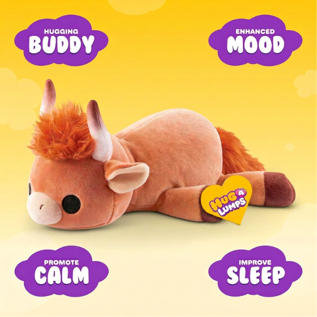 Hug A Lumps - Fuzzy Weighted Plush - Medium (1.3kg/2.8lbs) - Choose your Fuzzy Plush