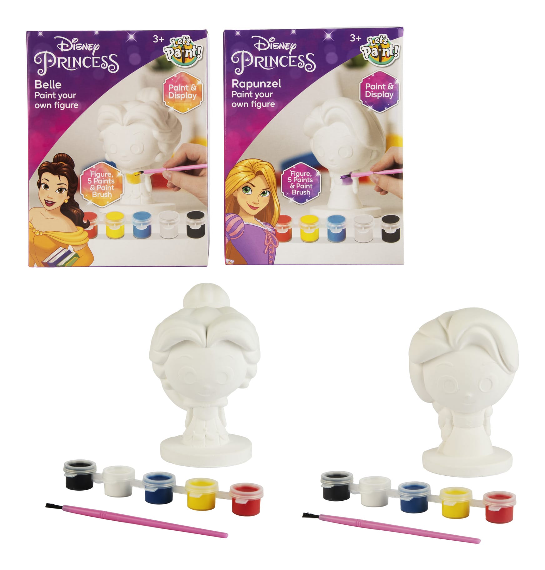 Disney Princess Paint Your Own Figure Assorted by HTI
