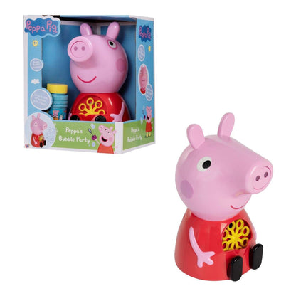 HTI Peppa Pig Bubble Party Character Bubble Machine with 118ml Bubble Solution