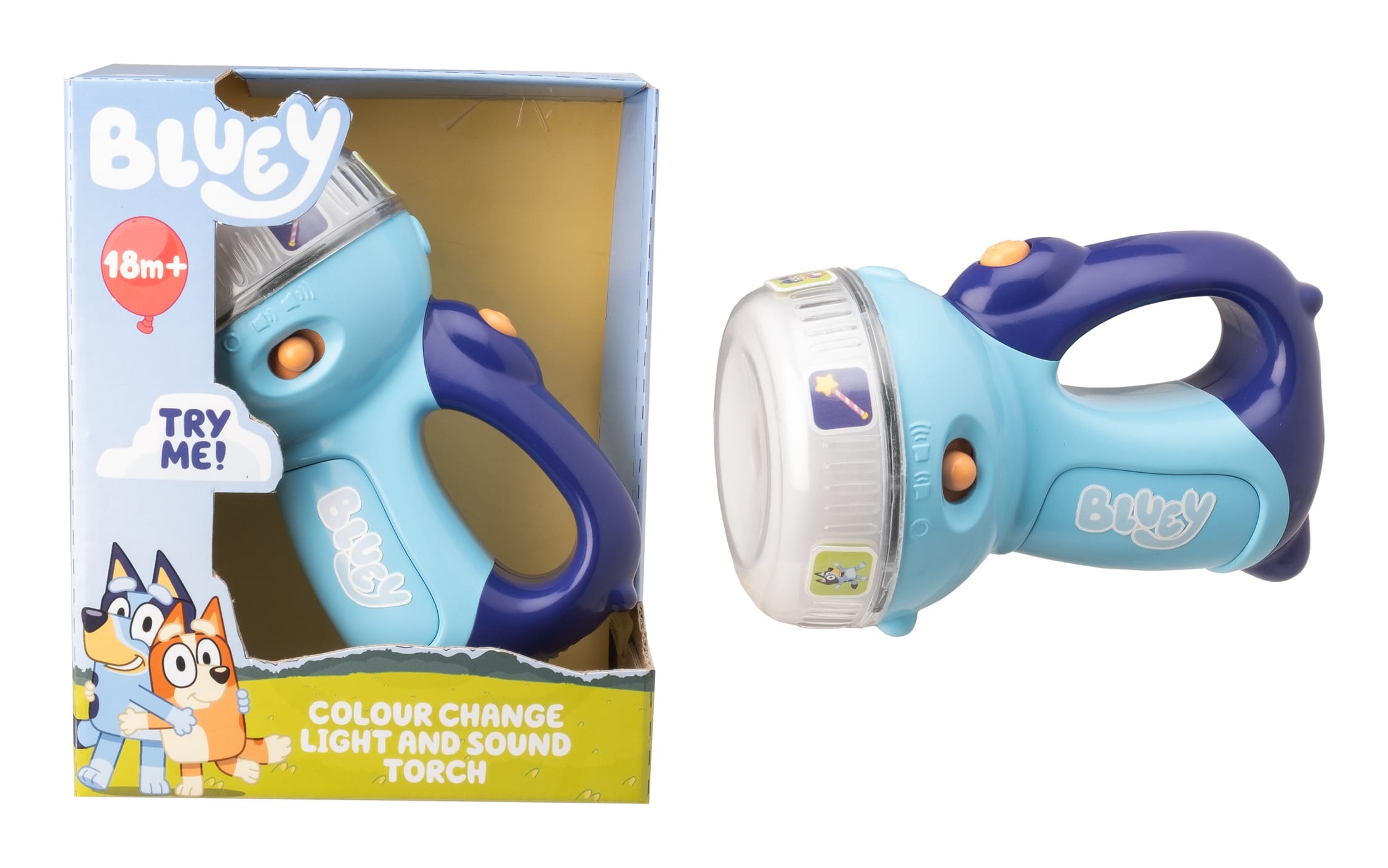 HTI Bluey Colour Change Light & Sound Torch