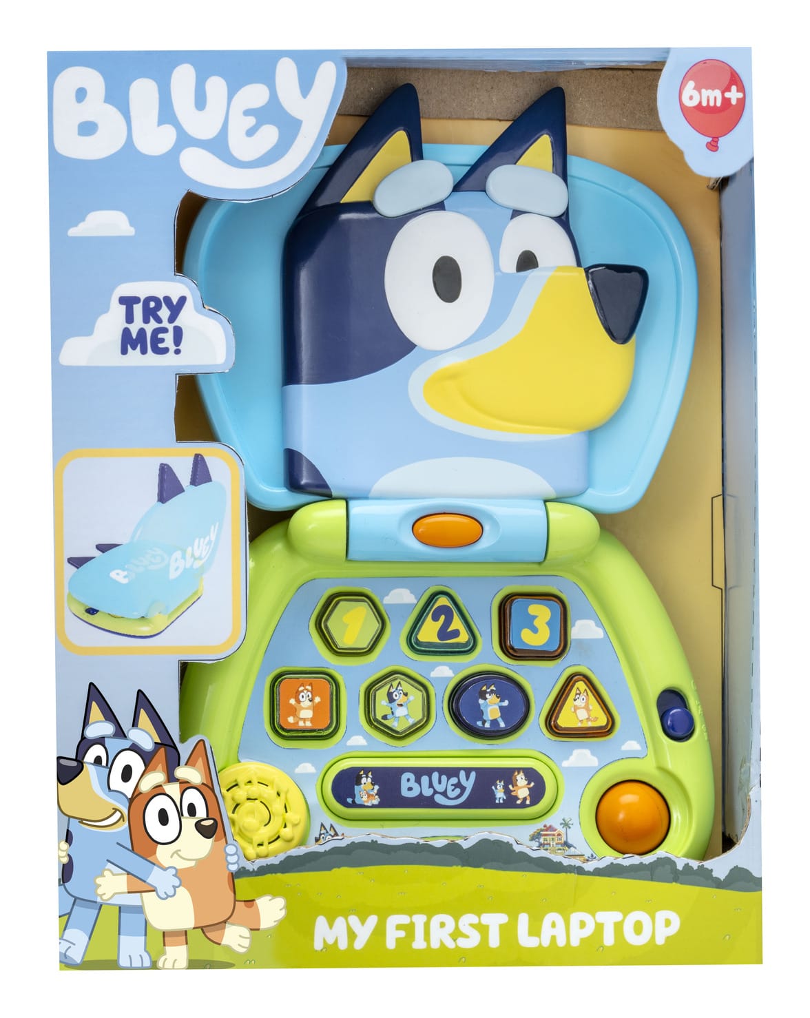 HTI Bluey My First Laptop Interactive Toy with Sounds and Theme Tune
