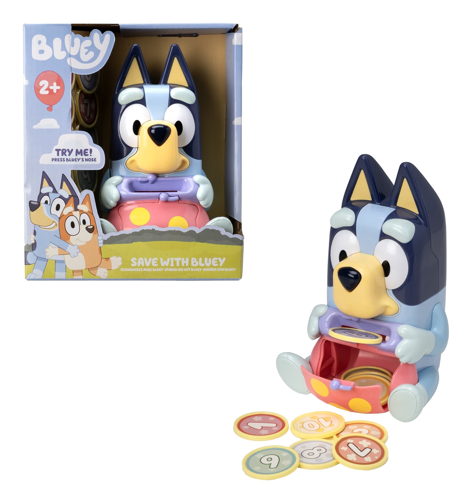 Bluey Save With Bluey Interactive Money Box Toy