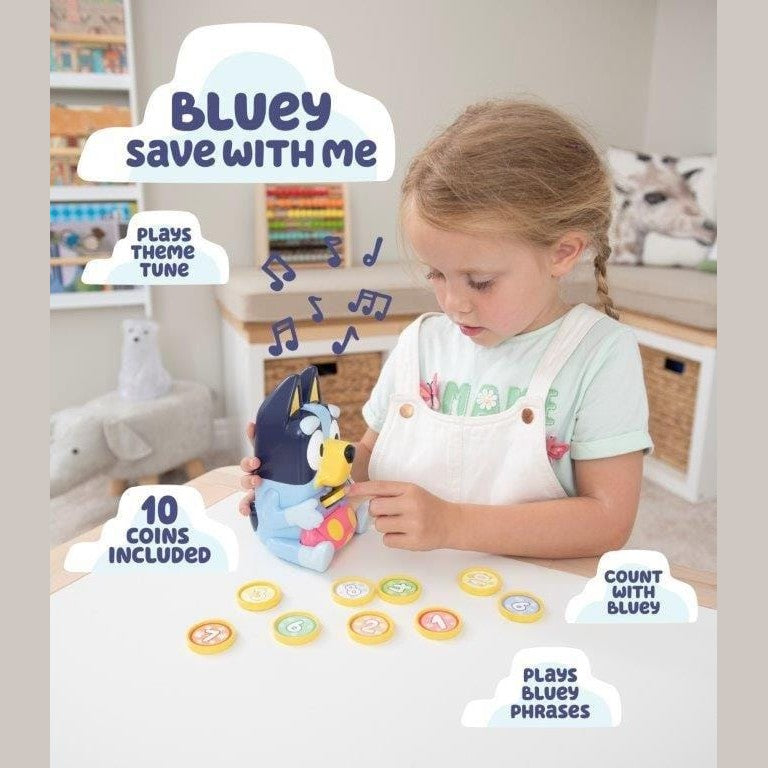 Bluey Save With Bluey Interactive Money Box Toy