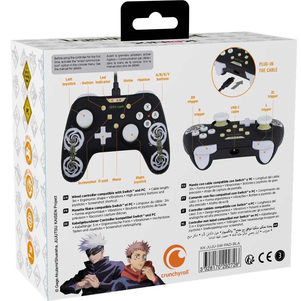 Konix Jujutsu Kaisen Wired Controller for Nintendo Switch