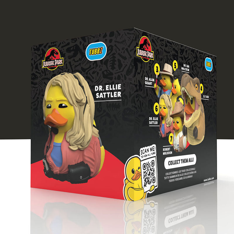 TUBBZ Jurassic Park Dr Ellie Sattler Boxed Cosplaying Duck Collectible