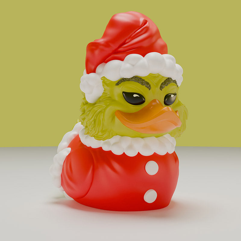 The Grinch Santa Outfit Mini TUBBZ Collectible Duck by Numskull