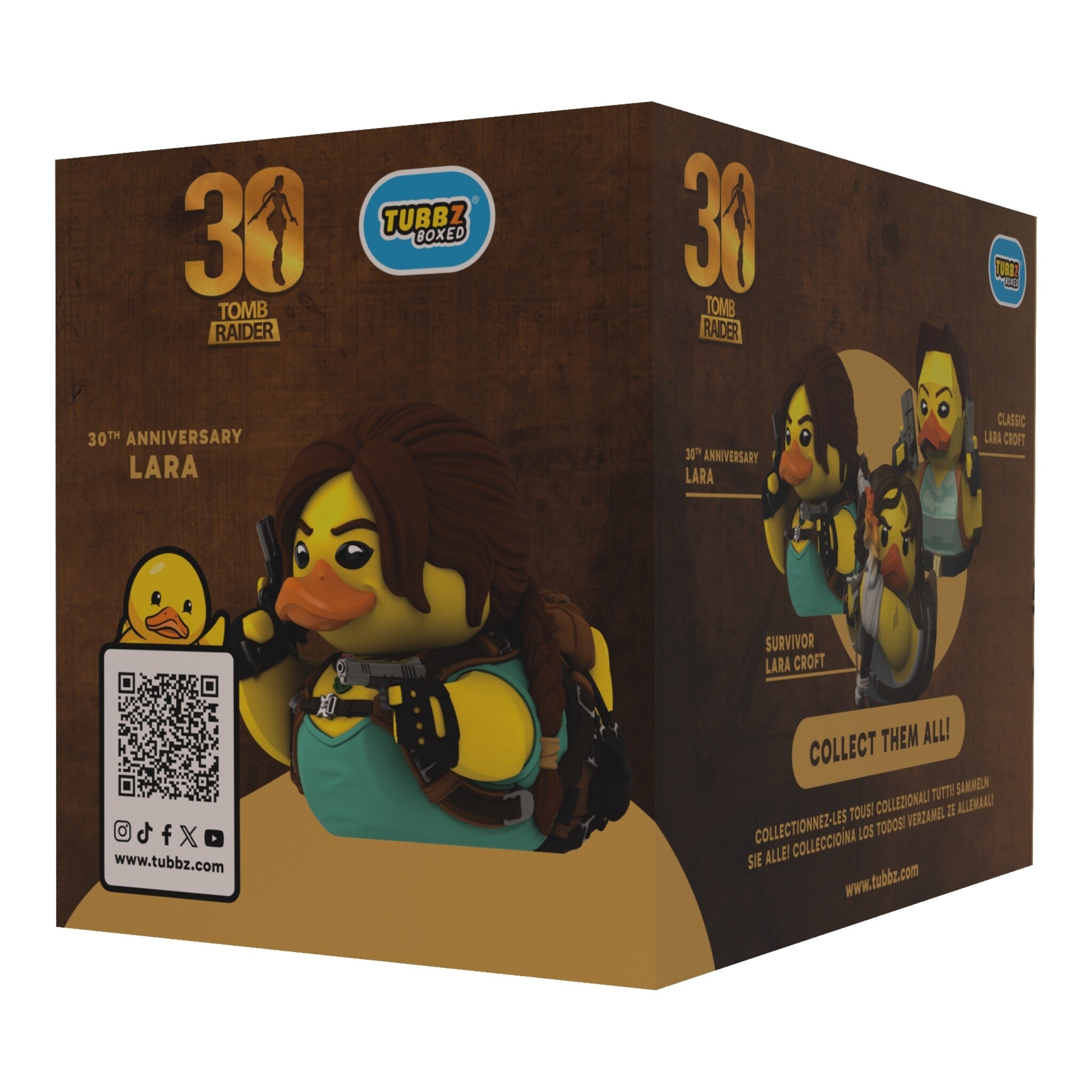 Tomb Raider Lara Croft 30th Anniversary TUBBZ Boxed Figure