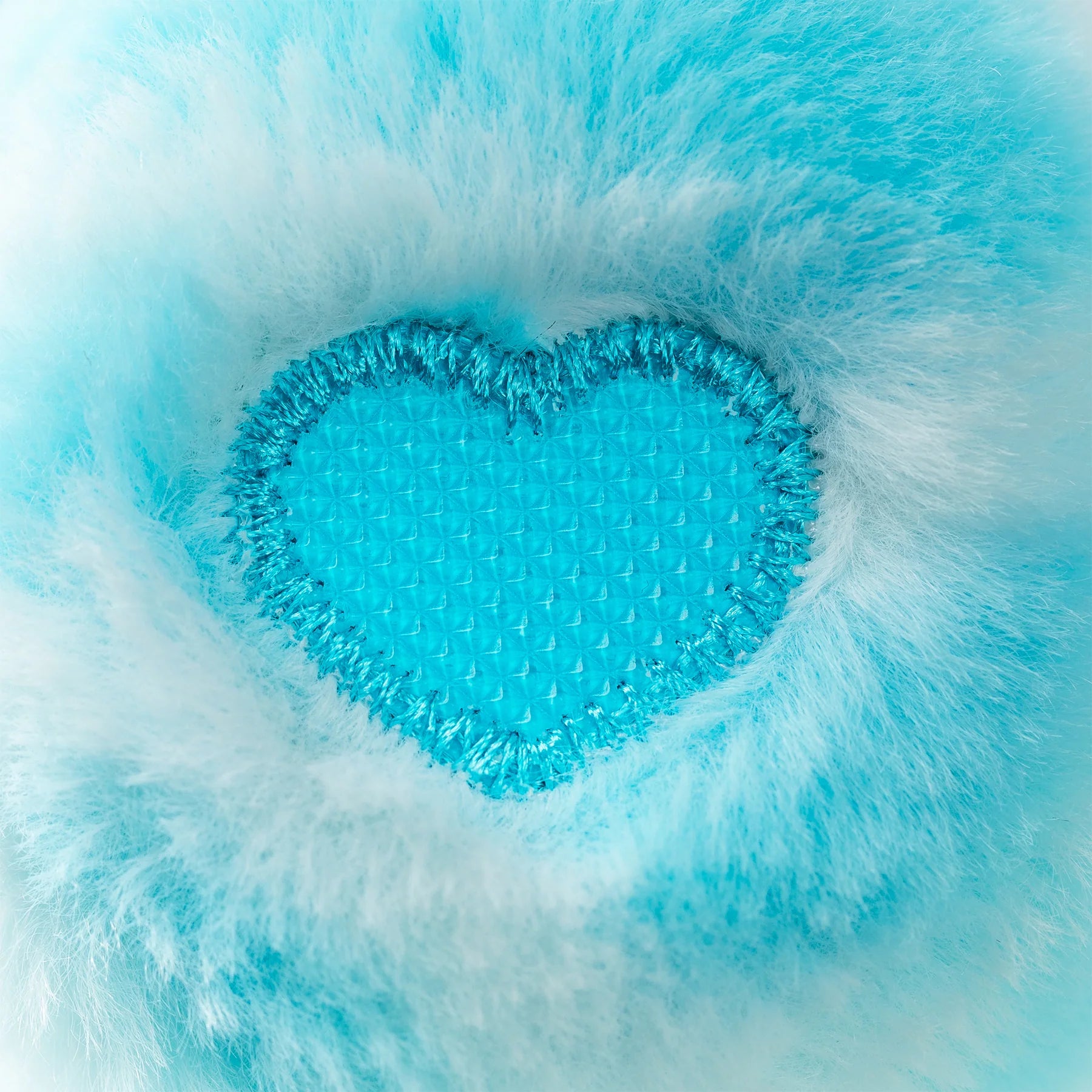 Soft blue plush featuring a heart design, perfect for cuddles: Care Bear 14 Inch Plush Sweet Serenity Bear.