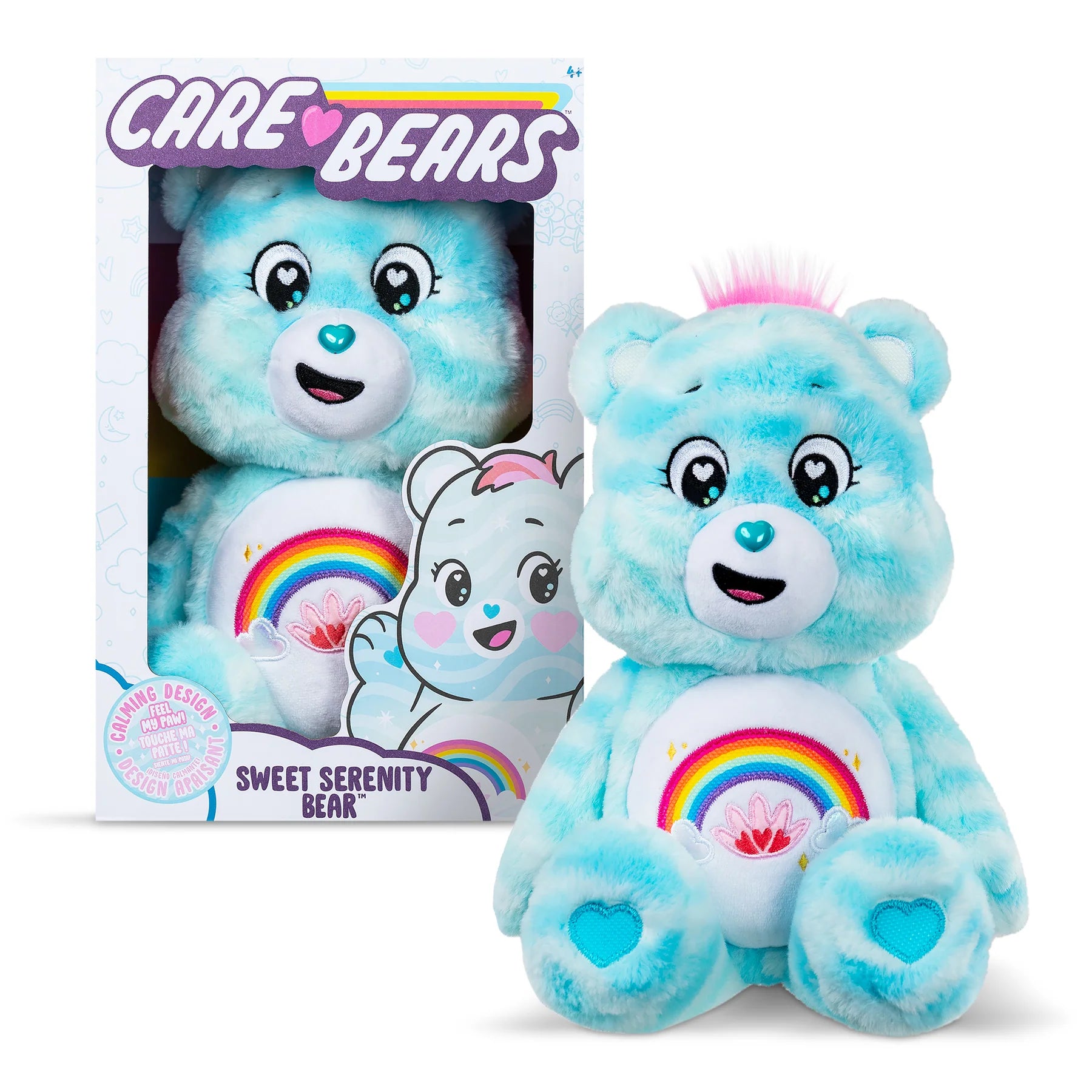 Care Bear 14 Inch Plush Sweet Serenity Bear brings comfort and tranquility to your life with its eco-friendly design.