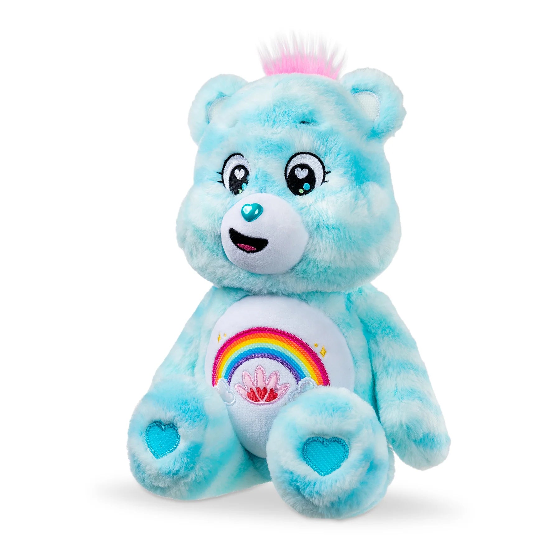 Care Bear 14 Inch Plush Sweet Serenity Bear offers eco-friendly comfort and a soothing presence for tranquility.