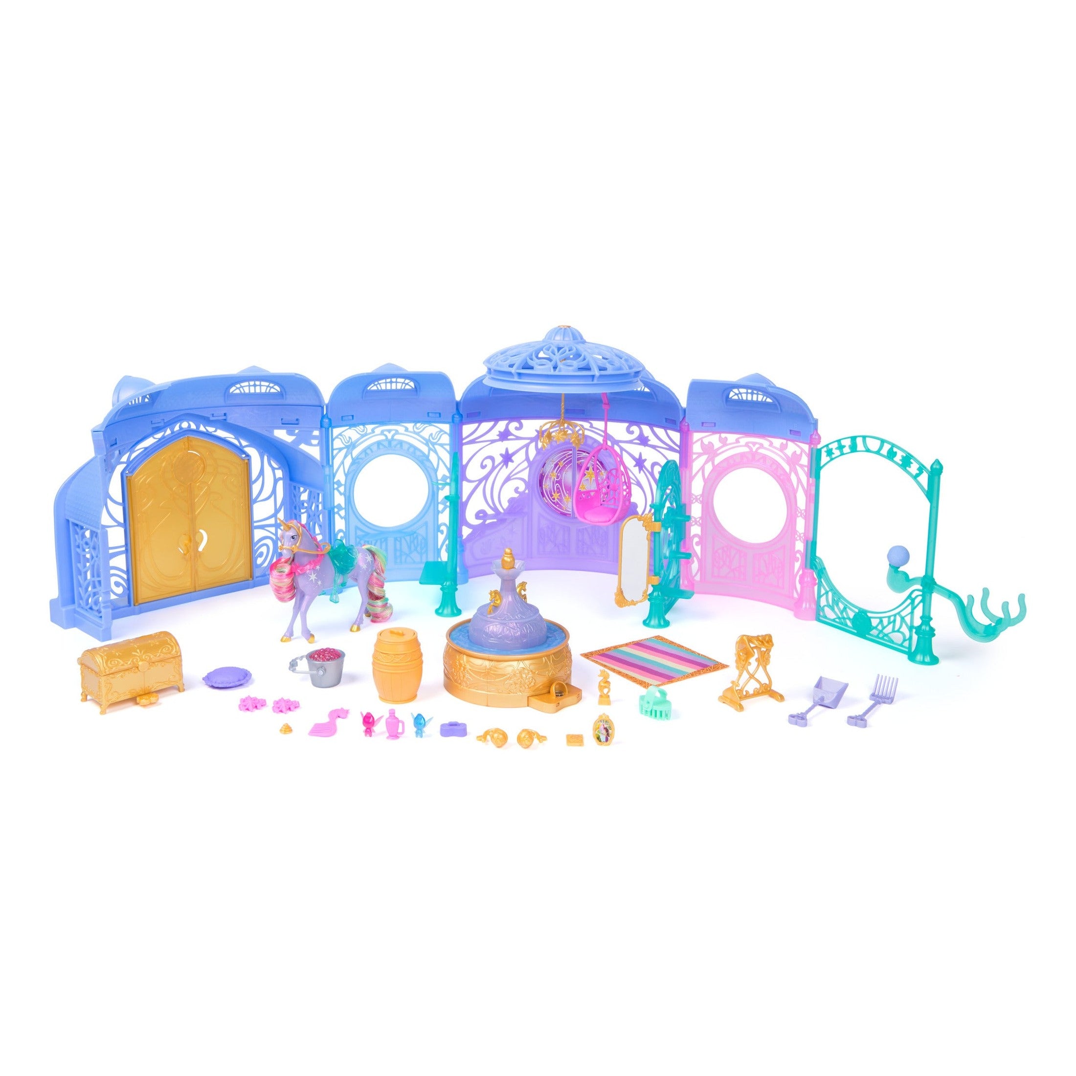 Spin Master Unicorn Academy Starglow Fountain & Stable Playset with Wildstar