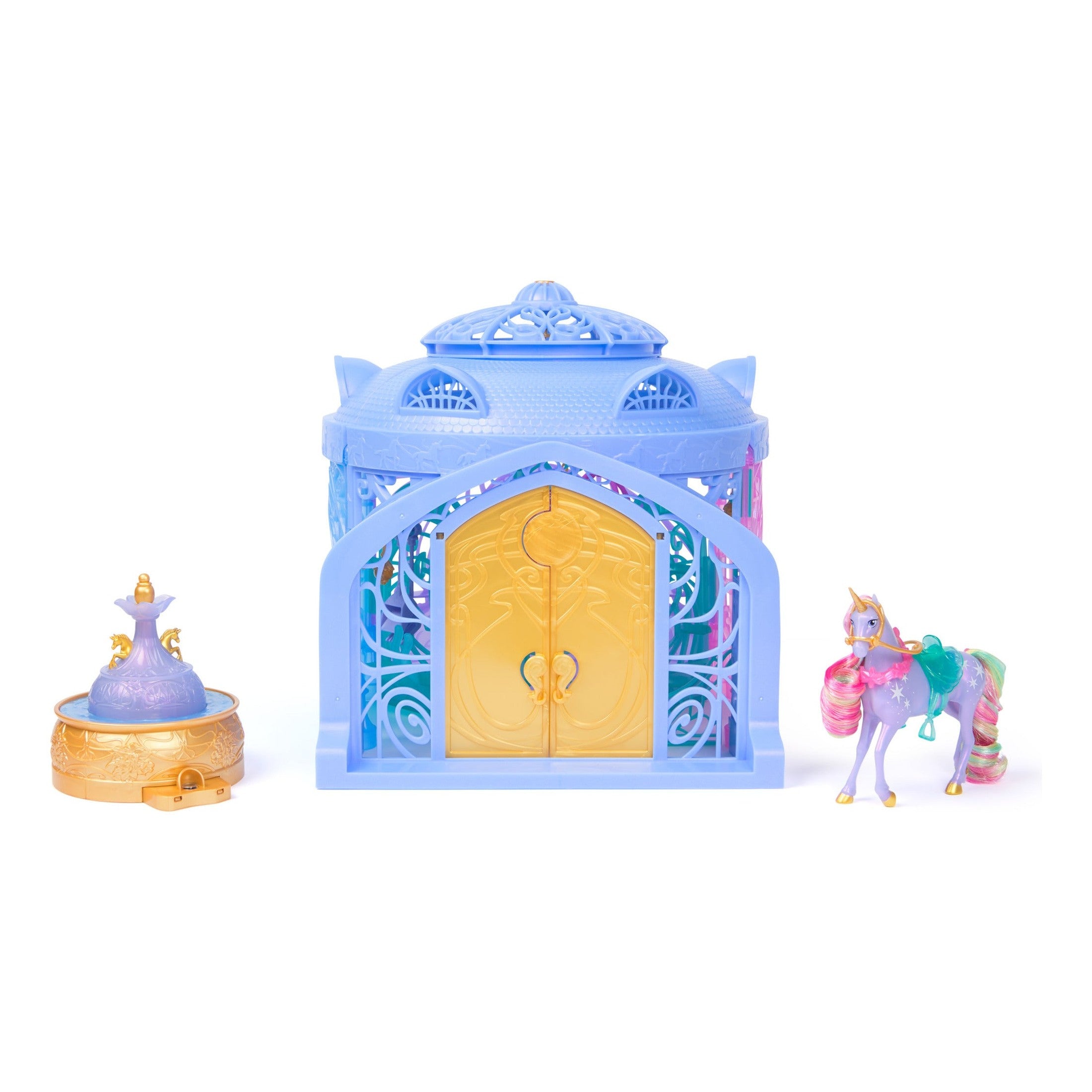 Spin Master Unicorn Academy Starglow Fountain & Stable Playset with Wildstar
