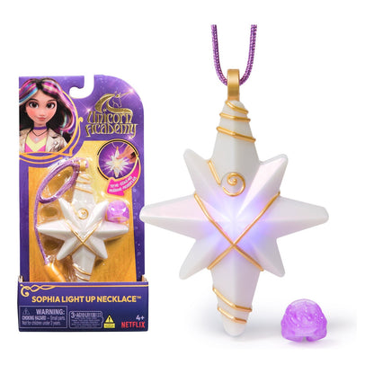 Unicorn Academy Sophia Light-Up Necklace and Glitter Ring Set