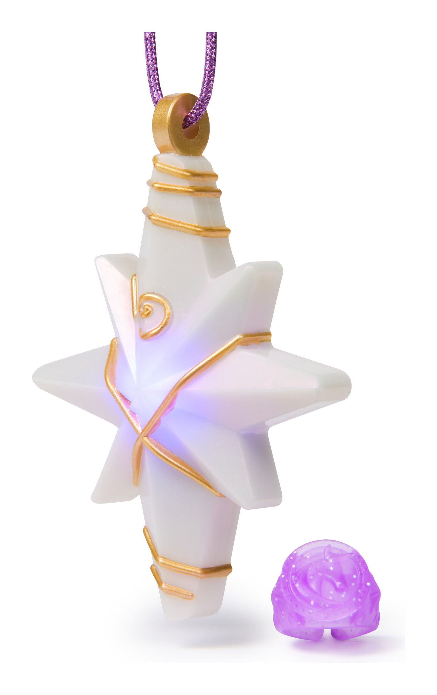 Unicorn Academy Sophia Light-Up Necklace and Glitter Ring Set