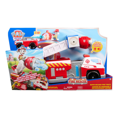 PAW Patrol Fire Rescue Deluxe Rapid Reload Fire Truck with Marshall