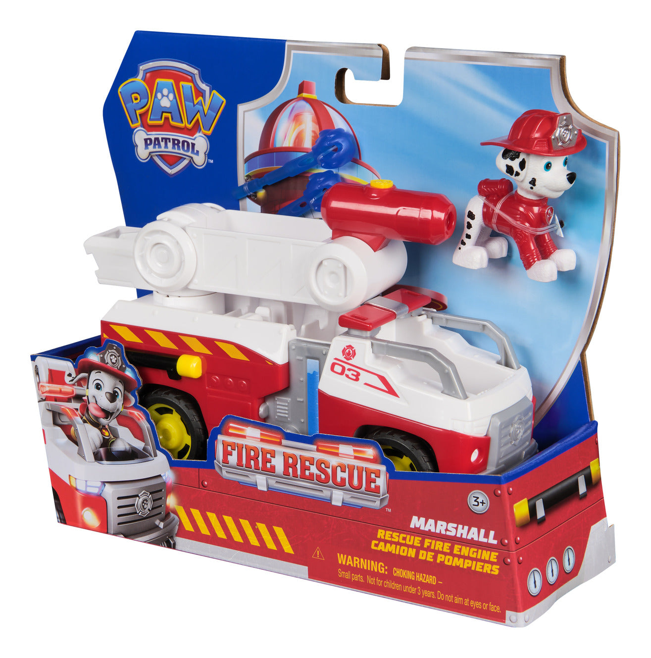 PAW Patrol Fire Rescue Marshall Fire Engine Vehicle with Figure