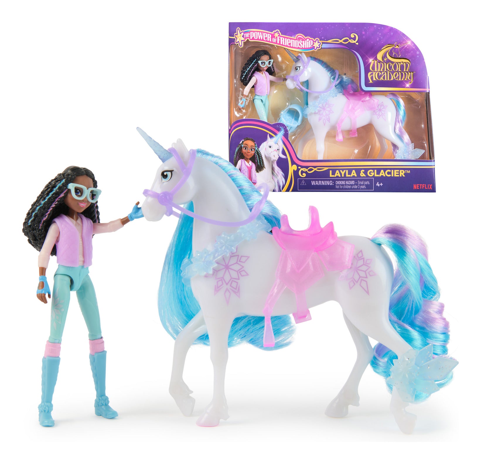 Spin Master Unicorn Academy Layla & Glacier Doll and Unicorn Set