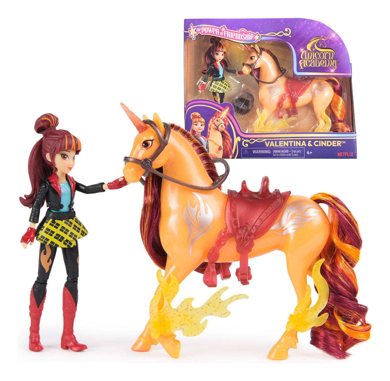 Unicorn Academy Valentina & Cinder Small Doll and Unicorn Set