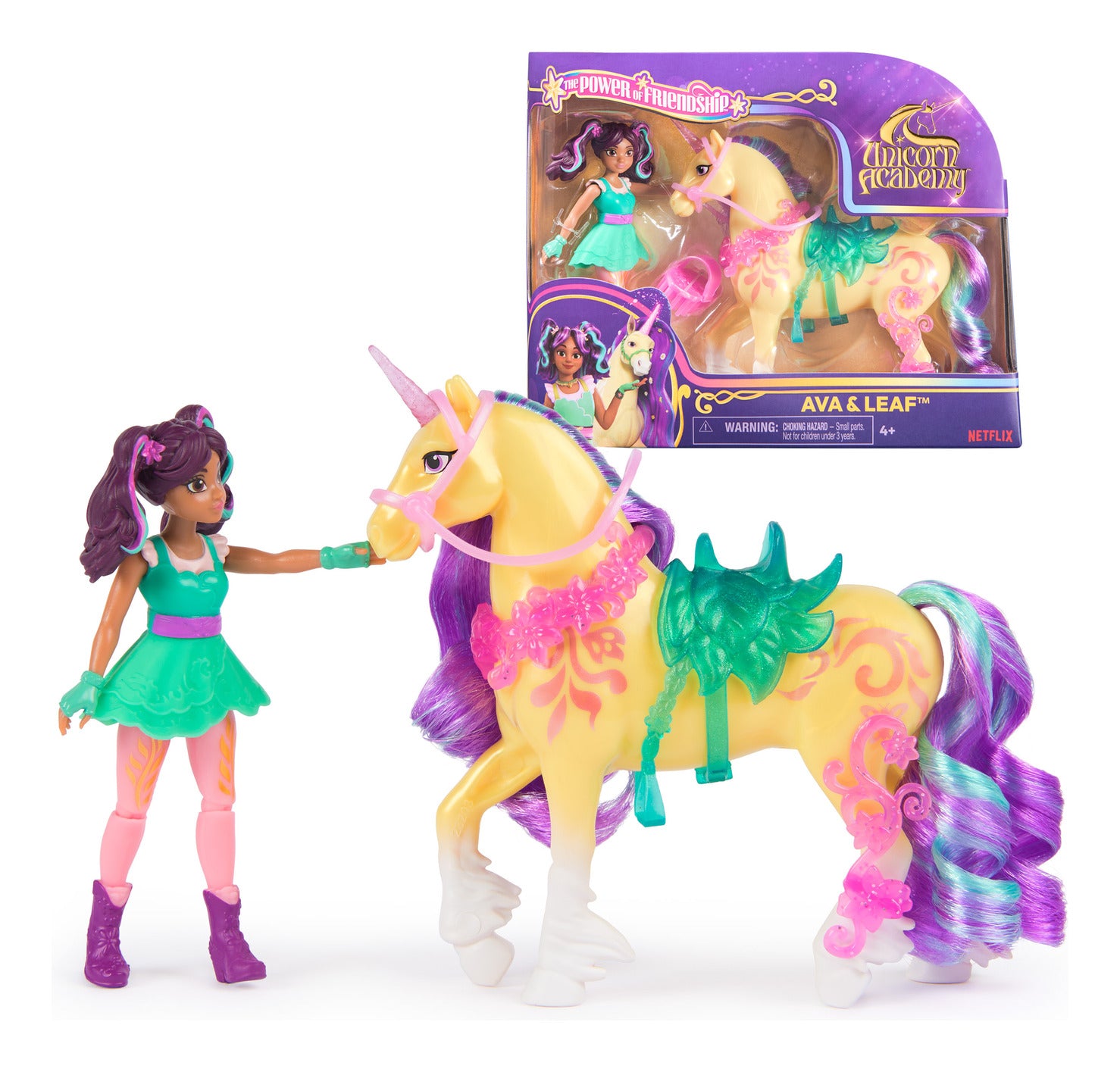 Unicorn Academy Ava & Leaf Small Doll and Unicorn Set