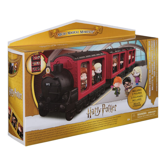 Harry Potter Micro Magical Moments Hogwarts Express Collectables Display Case with 3 Figures