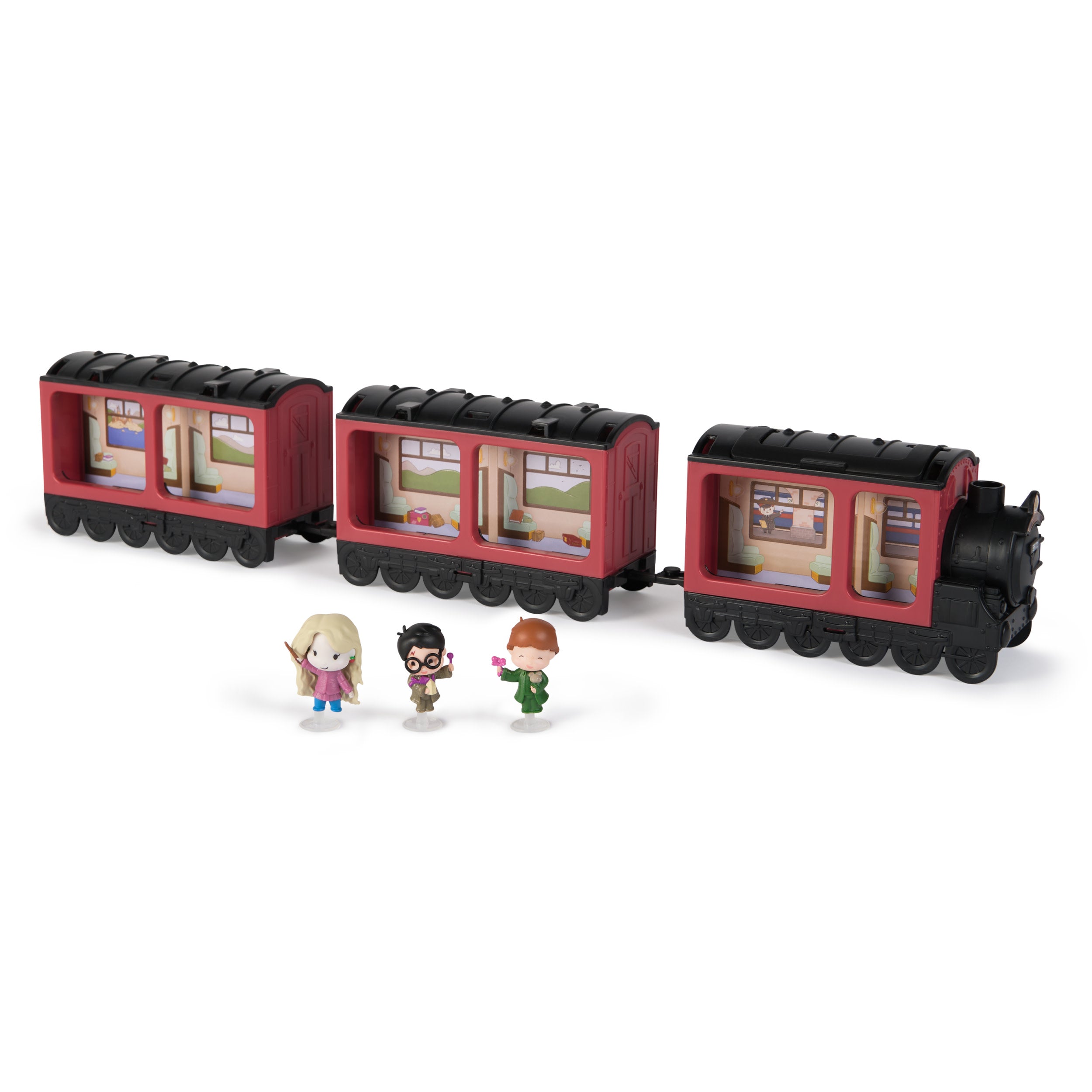 Harry Potter Micro Magical Moments Hogwarts Express Collectables Display Case with 3 Figures