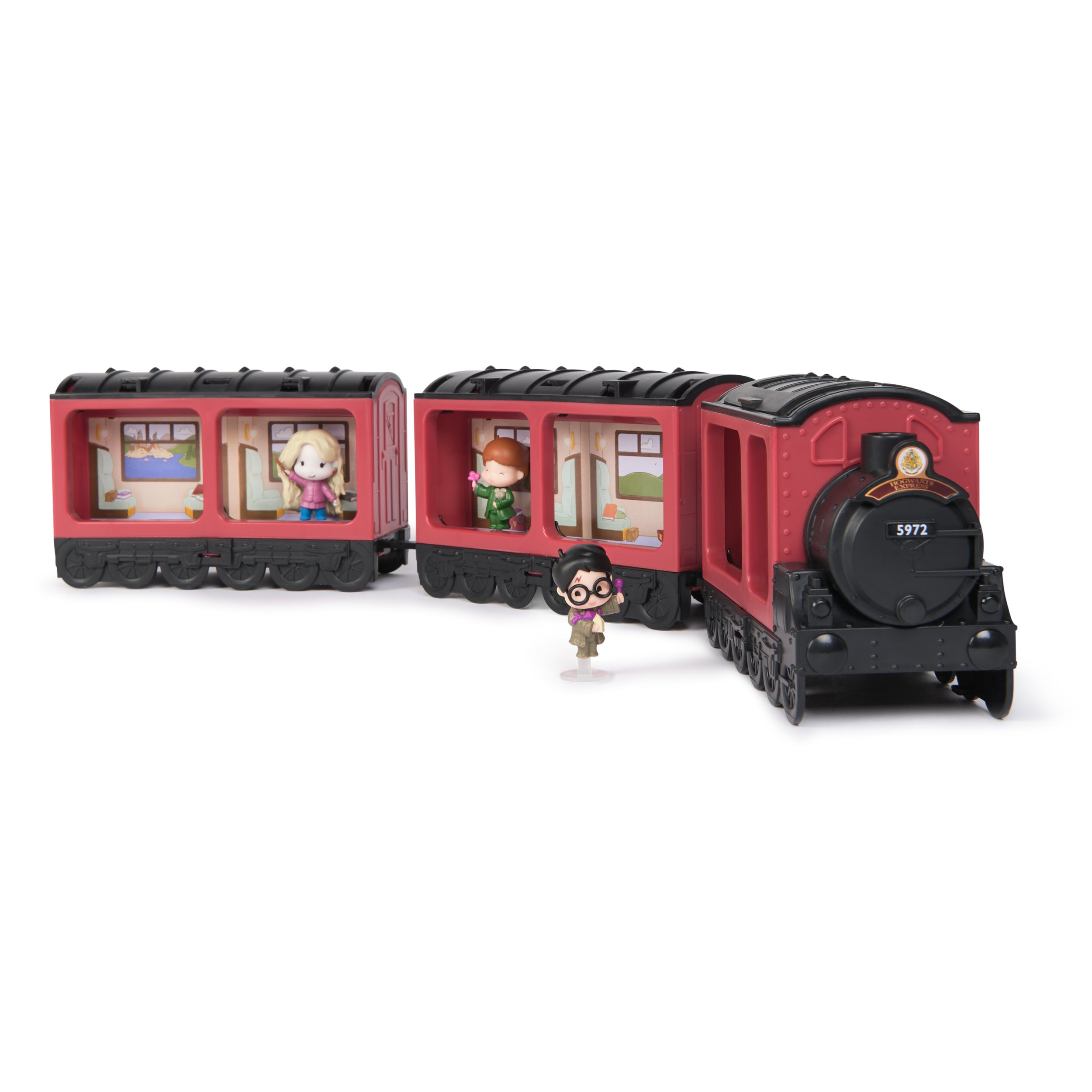 Harry Potter Micro Magical Moments Hogwarts Express Collectables Display Case with 3 Figures