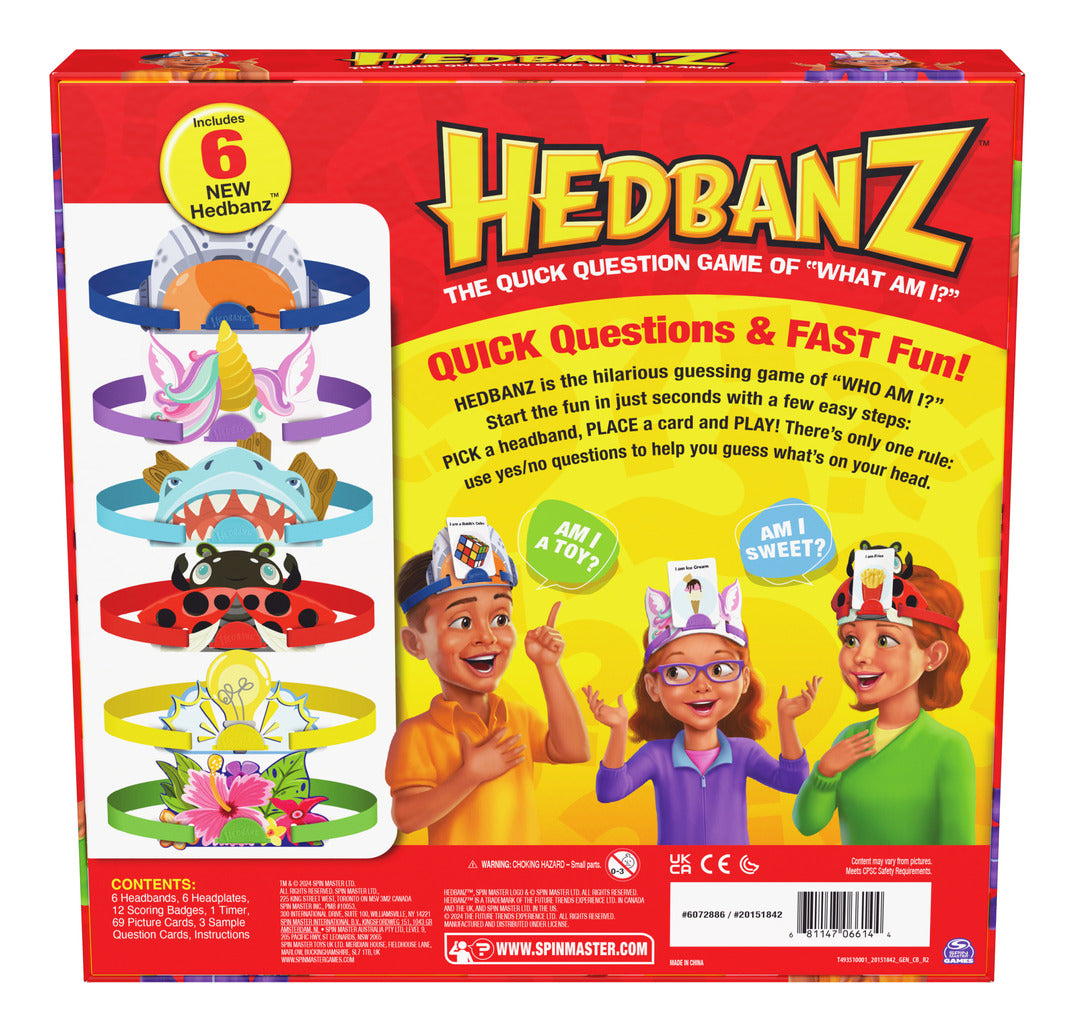Spin Master Hedbanz 3rd Edition Family Guessing Game