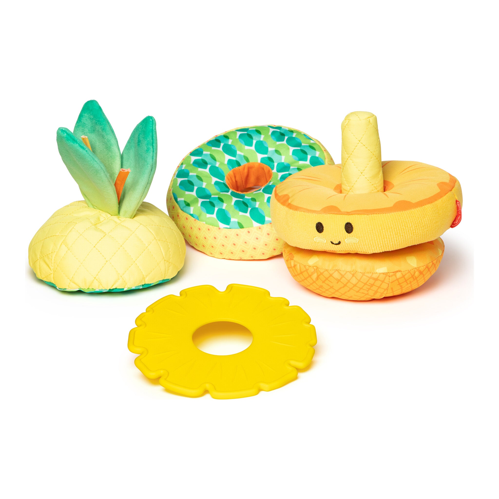 Melissa & Doug Pineapple Soft Stacker Sensory Baby Toy