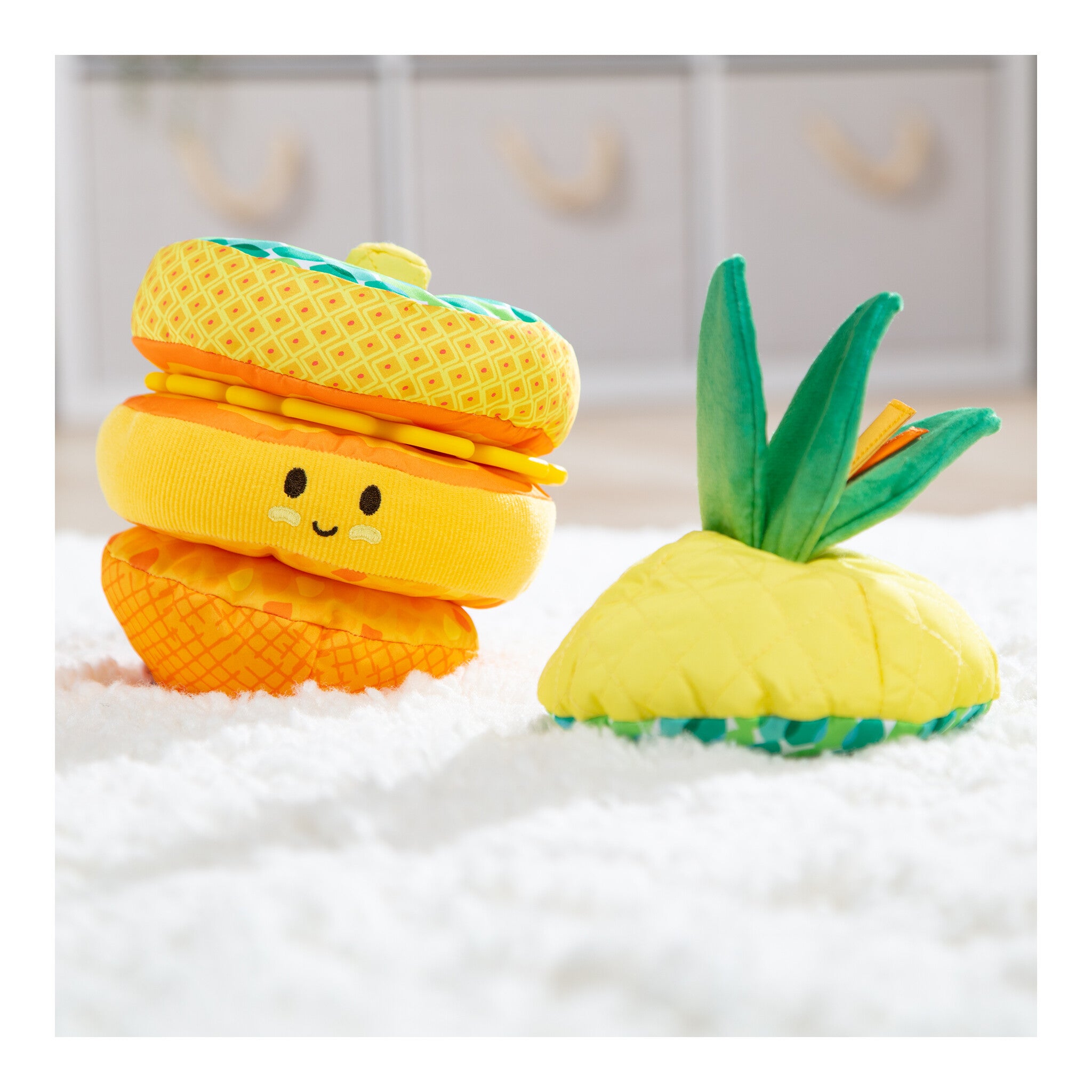 Melissa & Doug Pineapple Soft Stacker Sensory Baby Toy