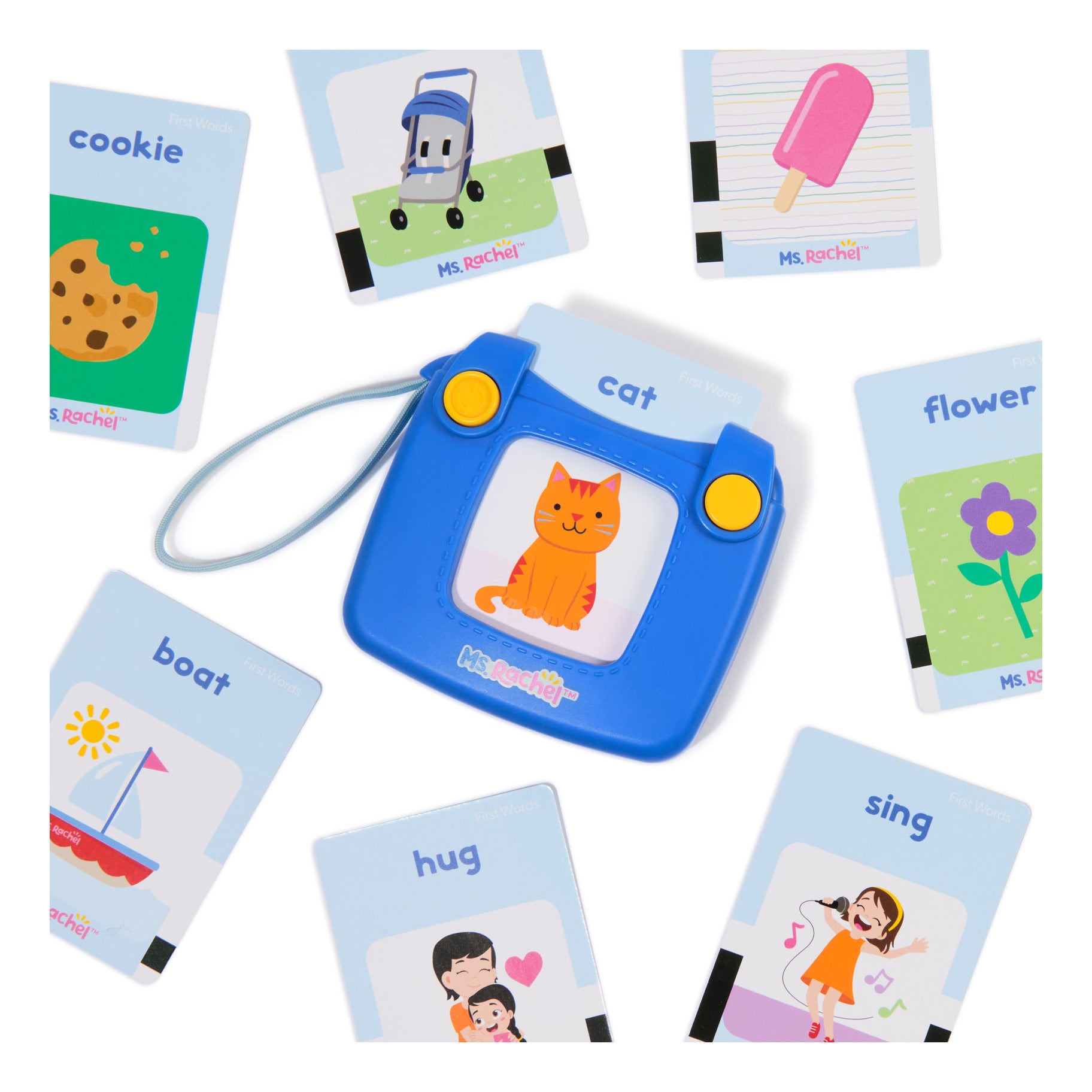 Ms. Rachel First Words Talking Flash Cards with Electronic Reader