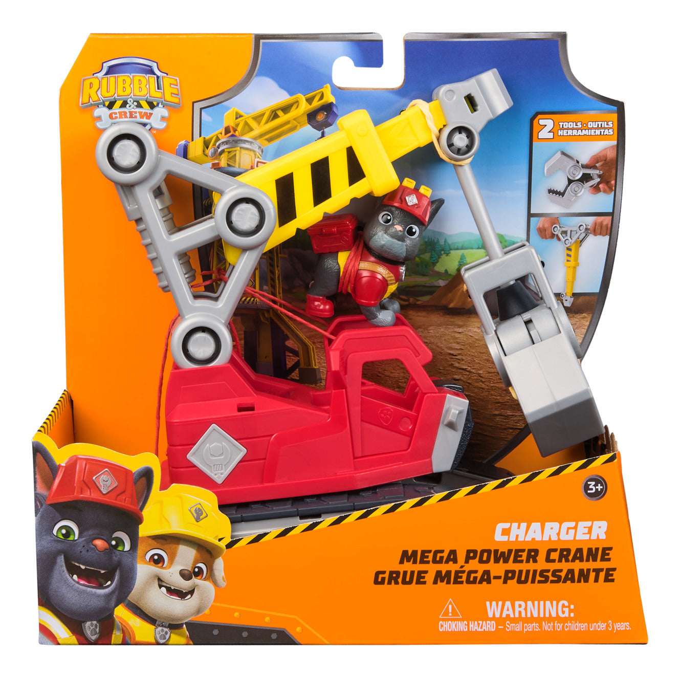 Rubble & Crew Charger's Mega Power Crane Vehicle with Figure