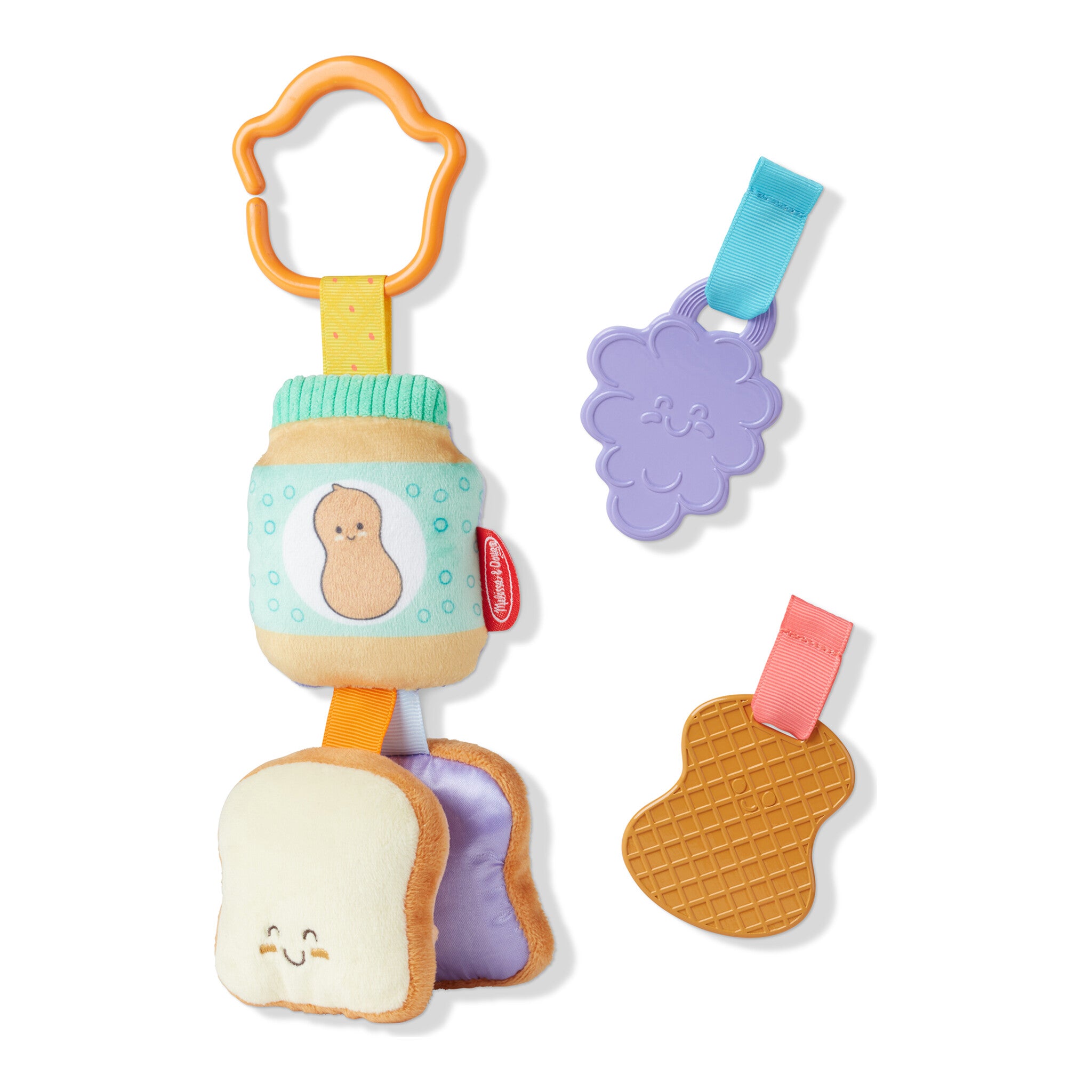 Melissa & Doug PB&J Take-Along Clip-On Infant Toy