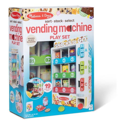 Melissa & Doug Sort, Stock, Select Wooden Vending Machine Play Set