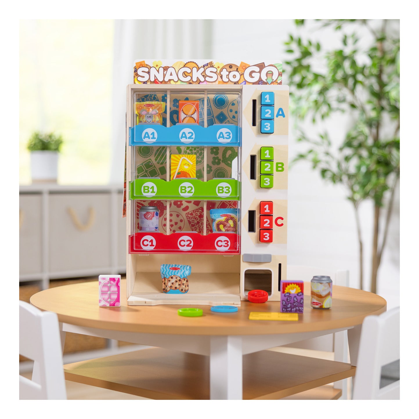 Melissa & Doug Sort, Stock, Select Wooden Vending Machine Play Set
