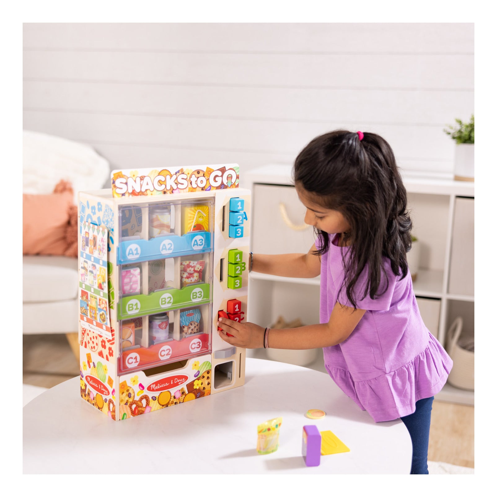 Melissa & Doug Sort, Stock, Select Wooden Vending Machine Play Set